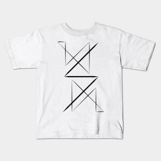 Black Lines III Kids T-Shirt